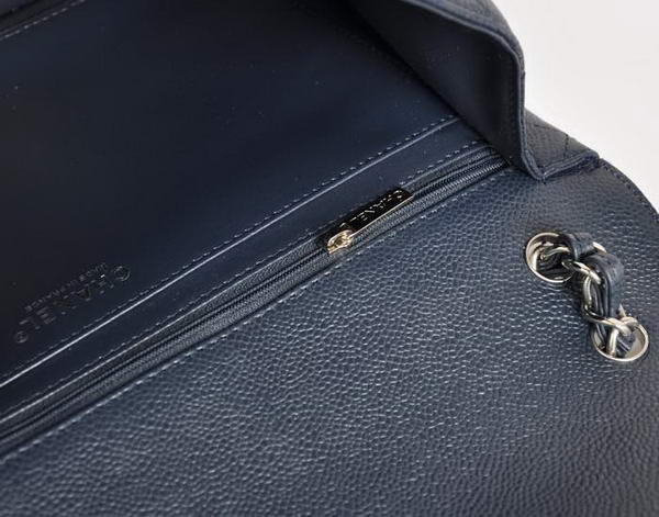 Chanel Original Caviar Leather Jumbo Flap Bag A47600 Blue Chanel Original Caviar Leather Jumbo Flap Bag A47600 Blue