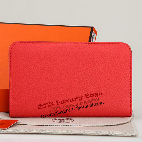 Hermes Dogon Combined Wallet A508 Light Red Hermes Dogon Combined Wallet A508 Light Red