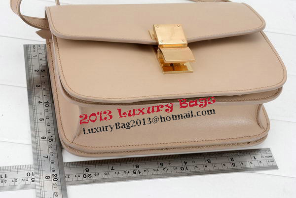 Celine Classic Box Small Flap Bag Smooth Leather 11042 Apricot Celine Classic Box Small Flap Bag Smooth Leather 11042 Apricot