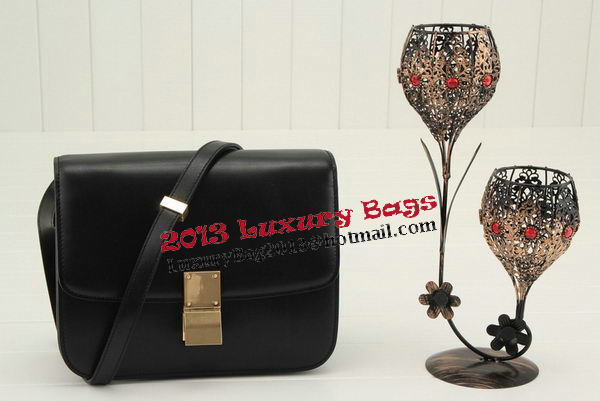 Celine Classic Box Small Flap Bag Smooth Leather 11042 Black Celine Classic Box Small Flap Bag Smooth Leather 11042 Black