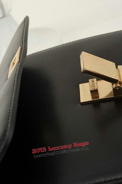Celine Classic Box Small Flap Bag Smooth Leather 11042 Black Celine Classic Box Small Flap Bag Smooth Leather 11042 Black