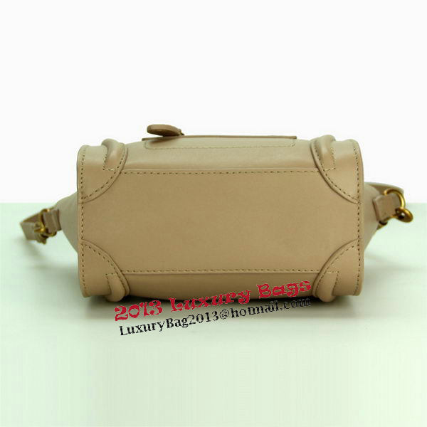 Celine Luggage Nano Bag Smooth Leather CL88029 Khaki Celine Luggage Nano Bag Smooth Leather CL88029 Khaki