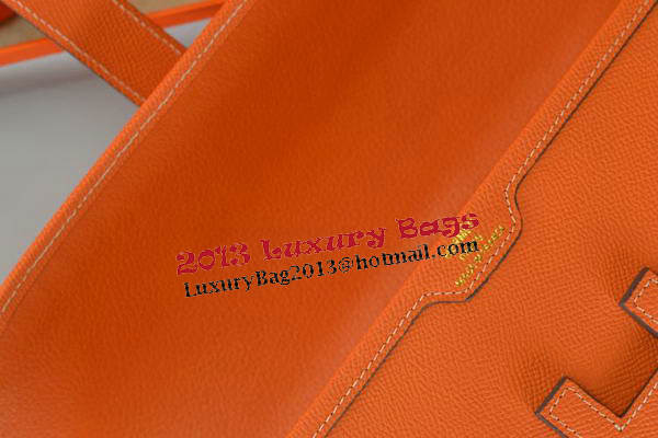 Hermes Jige Clutch Bag Calfskin Leather Orange Hermes Jige Clutch Bag Calfskin Leather Orange