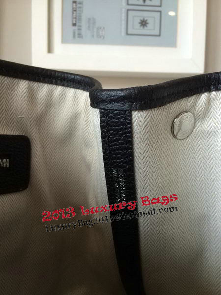 Hermes Garden Party 30CM Bag Canvas Leather H11S Black&White Hermes Garden Party 30CM Bag Canvas Leather H11S Black&White