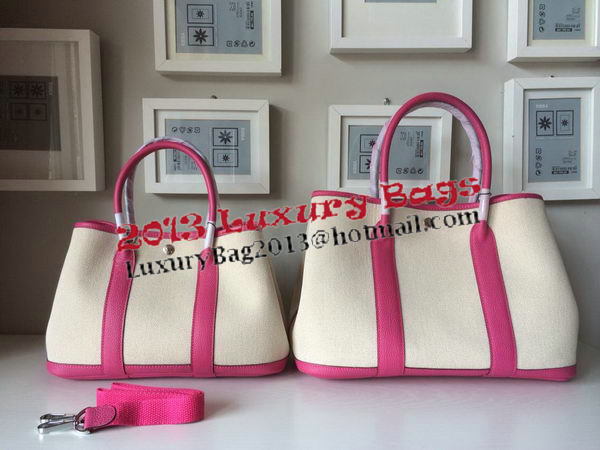 Hermes Garden Party 36CM Bag Canvas Leather H11M Red Hermes Garden Party 36CM Bag Canvas Leather H11M Red