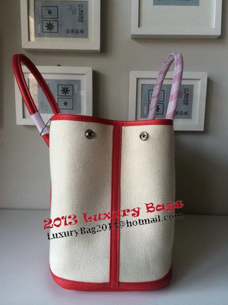Hermes Garden Party 36CM Bag Canvas Leather H11M Red Hermes Garden Party 36CM Bag Canvas Leather H11M Red