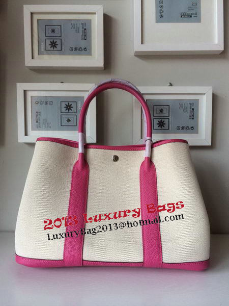 Hermes Garden Party 36CM Bag Canvas Leather H11M Rosy Hermes Garden Party 36CM Bag Canvas Leather H11M Rosy