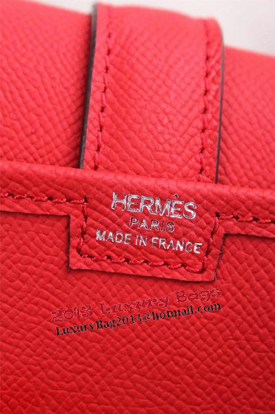 Hermes Jige Clutch Bag Calfskin Leather H258 Red Hermes Jige Clutch Bag Calfskin Leather H258 Red