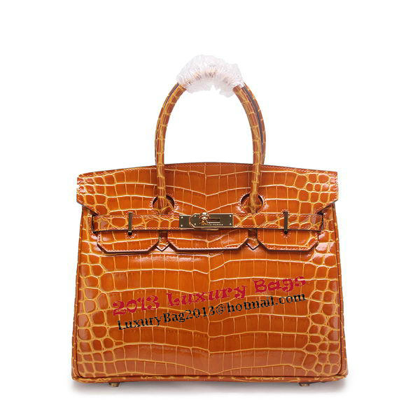 Hermes Birkin 30CM Tote Bags Wheat Iridescent Croco Leather Gold Hermes Birkin 30CM Tote Bags Wheat Iridescent Croco Leather Gold