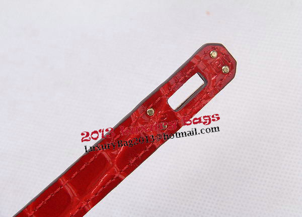 Hermes Kelly Clutch Bag Croco Leather K1002 Red Hermes Kelly Clutch Bag Croco Leather K1002 Red