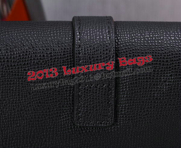 Hermes Jige Clutch Bag Calfskin Leather H8057 Black Hermes Jige Clutch Bag Calfskin Leather H8057 Black