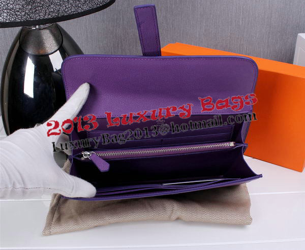 Hermes Jige Clutch Bag Calfskin Leather H8057 Purple Hermes Jige Clutch Bag Calfskin Leather H8057 Purple