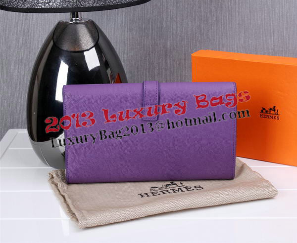 Hermes Jige Clutch Bag Calfskin Leather H8057 Purple Hermes Jige Clutch Bag Calfskin Leather H8057 Purple