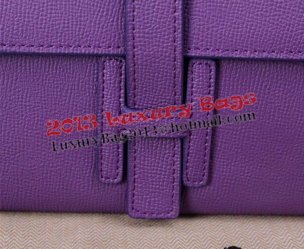 Hermes Jige Clutch Bag Calfskin Leather H8057 Purple Hermes Jige Clutch Bag Calfskin Leather H8057 Purple