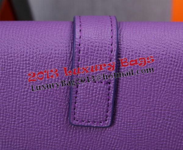 Hermes Jige Clutch Bag Calfskin Leather H8057 Purple Hermes Jige Clutch Bag Calfskin Leather H8057 Purple