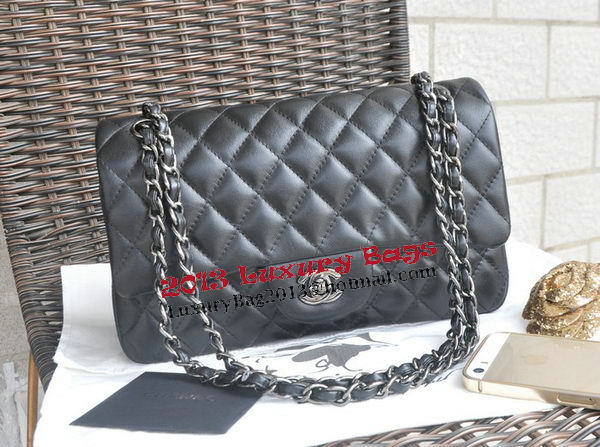 Chanel 2.55 Series Bags Black Sheepskin Leather CHA1112 Silver Chanel 2.55 Series Bags Black Sheepskin Leather CHA1112 Silver