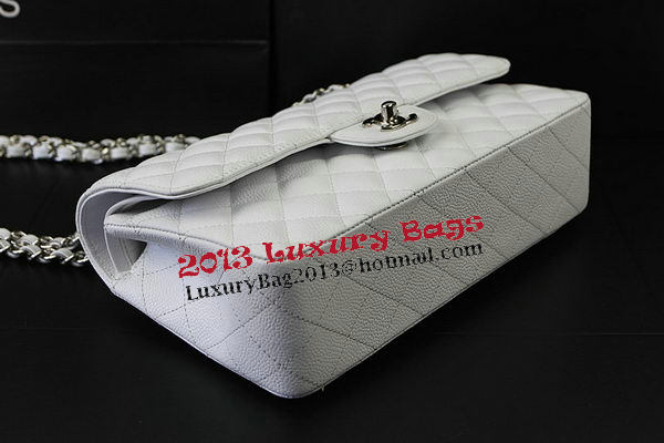 Chanel 2.55 Series Bags White Cannage Pattern Leather CFA1112 Silver Chanel 2.55 Series Bags White Cannage Pattern Leather CFA1112 Silver