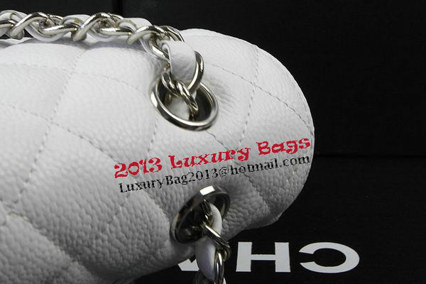 Chanel 2.55 Series Bags White Cannage Pattern Leather CFA1112 Silver Chanel 2.55 Series Bags White Cannage Pattern Leather CFA1112 Silver