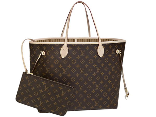 LOUIS VUITTON M40990 MONOGRAM CANVAS NEVERFULL GM BEIGE LOUIS VUITTON M40990 MONOGRAM CANVAS NEVERFULL GM BEIGE