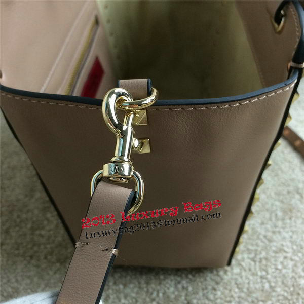 Valentino Garavani Rockstud mini Tote Bag Original Leather VG1916 Beige Valentino Garavani Rockstud mini Tote Bag Original Leather VG1916 Beige
