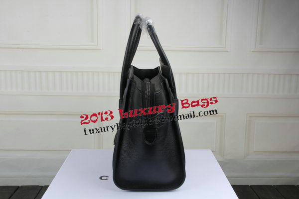 Celine Luggage Micro Boston Bag Clemence Leather CT33081 Black Celine Luggage Micro Boston Bag Clemence Leather CT33081 Black