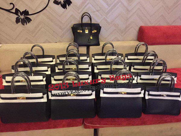 Hermes Birkin 35CM 30CM 30CM Tote Bag Grainy Leather H35H30H25 Black Hermes Birkin 35CM 30CM 30CM Tote Bag Grainy Leather H35H30H25 Black