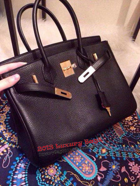 Hermes Birkin 35CM 30CM 30CM Tote Bag Grainy Leather H35H30H25 Black Hermes Birkin 35CM 30CM 30CM Tote Bag Grainy Leather H35H30H25 Black