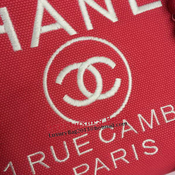 Chanel Large Canvas Tote Shopping Bag A68046 Rose Chanel Large Canvas Tote Shopping Bag A68046 Rose