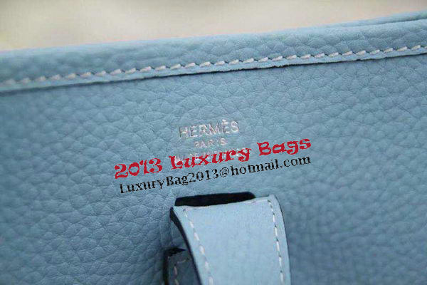 Hermes Evelyne 28cm Messenger Bag Original Leather H1188 SkyBlue Hermes Evelyne 28cm Messenger Bag Original Leather H1188 SkyBlue