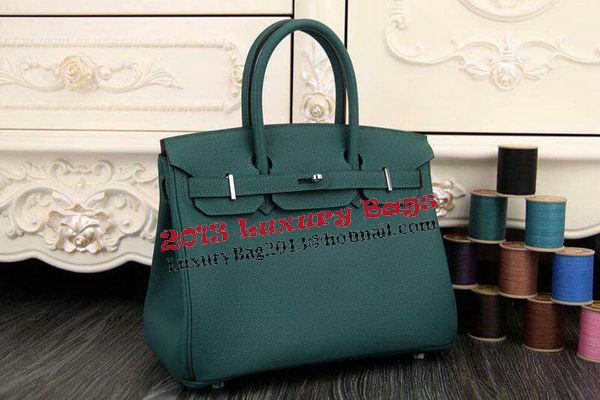 Hermes Birkin 35CM 30CM Tote Bag Original Leather HB35O Dark Green Hermes Birkin 35CM 30CM Tote Bag Original Leather HB35O Dark Green