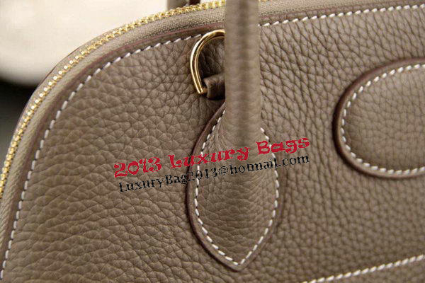 Hermes Bolide 31CM Original Leather Tote Bag Grey Hermes Bolide 31CM Original Leather Tote Bag Grey