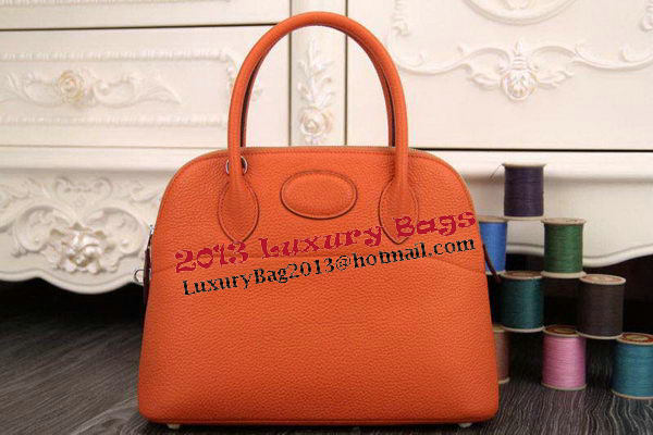 Hermes Bolide 31CM Original Leather Tote Bag Orange Hermes Bolide 31CM Original Leather Tote Bag Orange