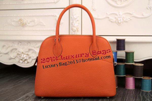 Hermes Bolide 31CM Original Leather Tote Bag Orange Hermes Bolide 31CM Original Leather Tote Bag Orange