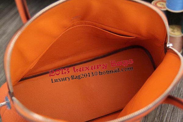 Hermes Bolide 31CM Original Leather Tote Bag Orange Hermes Bolide 31CM Original Leather Tote Bag Orange