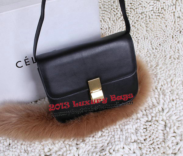 Celine Classic Box Small Flap Bag Calfskin C88007T Black Celine Classic Box Small Flap Bag Calfskin C88007T Black