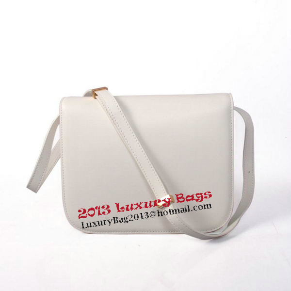 Celine Classic Box Small Flap Bag Smooth Leather C88007C White Celine Classic Box Small Flap Bag Smooth Leather C88007C White