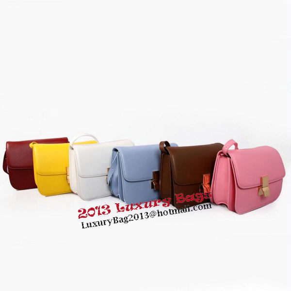 Celine Classic Box Small Flap Bag Smooth Leather C88007C White Celine Classic Box Small Flap Bag Smooth Leather C88007C White