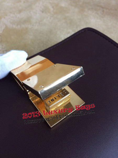 Celine Classic Box mini Flap Bag Smooth Leather C11041T Burgundy Celine Classic Box mini Flap Bag Smooth Leather C11041T Burgundy
