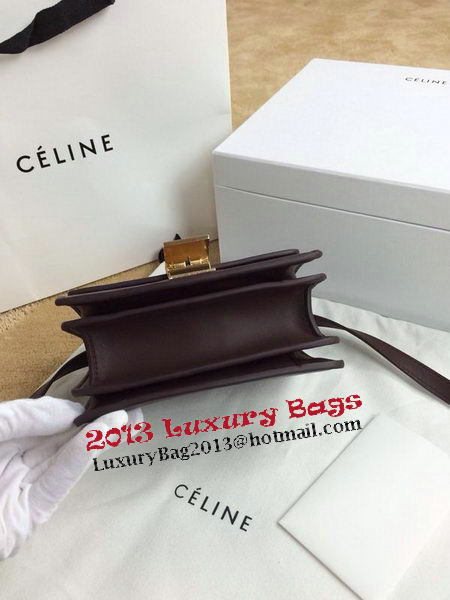 Celine Classic Box mini Flap Bag Smooth Leather C11041T Burgundy Celine Classic Box mini Flap Bag Smooth Leather C11041T Burgundy