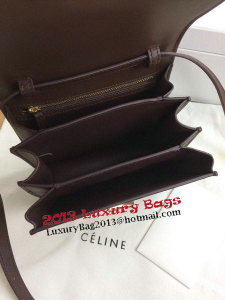 Celine Classic Box mini Flap Bag Smooth Leather C11041T Burgundy Celine Classic Box mini Flap Bag Smooth Leather C11041T Burgundy