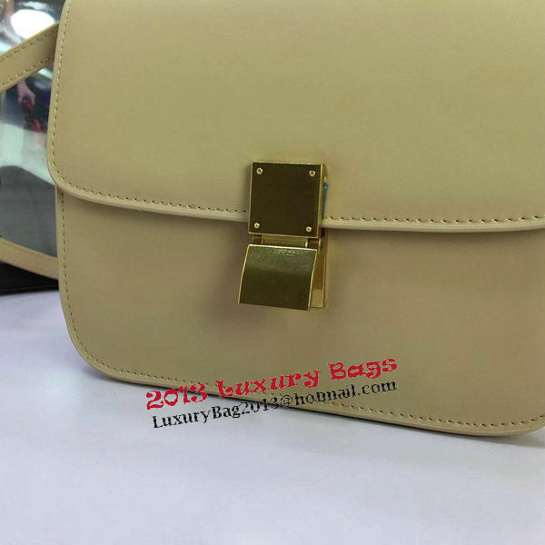 Celine Classic Box Flap Bag Calfskin Leather C88008 Apricot Celine Classic Box Flap Bag Calfskin Leather C88008 Apricot