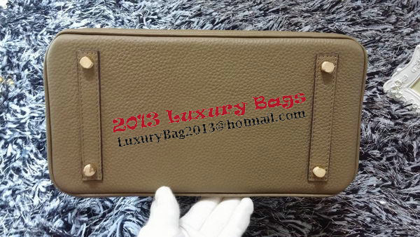 Hermes Birkin 30CM Tote Bags Litchi Leather H30LI Khaki Hermes Birkin 30CM Tote Bags Litchi Leather H30LI Khaki