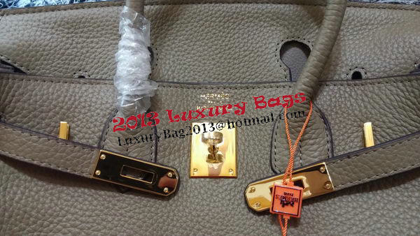Hermes Birkin 30CM Tote Bags Litchi Leather H30LI Khaki Hermes Birkin 30CM Tote Bags Litchi Leather H30LI Khaki