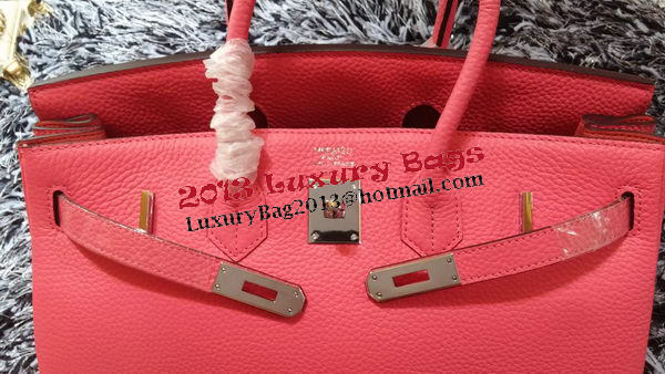 Hermes Birkin 35CM Tote Bag Litchi Leather HB35GL Cherry Hermes Birkin 35CM Tote Bag Litchi Leather HB35GL Cherry