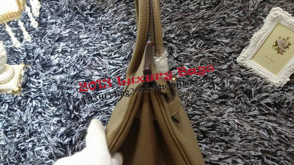 Hermes Birkin 35CM Tote Bag Litchi Leather HB35GL Grey Hermes Birkin 35CM Tote Bag Litchi Leather HB35GL Grey