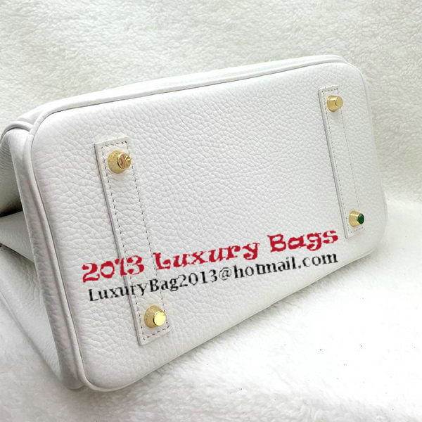 Hermes Birkin 25CM Tote Bag Original Leather H25T White Hermes Birkin 25CM Tote Bag Original Leather H25T White