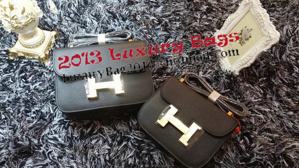 Hermes Constance Bag Litchi Leather H9998 Black Hermes Constance Bag Litchi Leather H9998 Black