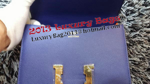 Hermes Constance Bag Litchi Leather H9998 Royal Hermes Constance Bag Litchi Leather H9998 Royal