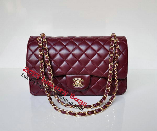 Chanel 2.55 Series Flap Bag Burgundy Patent Leather A1112 Gold Chanel 2.55 Series Flap Bag Burgundy Patent Leather A1112 Gold