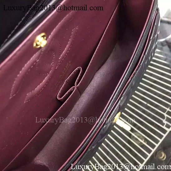 Chanel 2.55 Series Flap Bag Black Sheepskin Leather A06375 Gold Chanel 2.55 Series Flap Bag Black Sheepskin Leather A06375 Gold